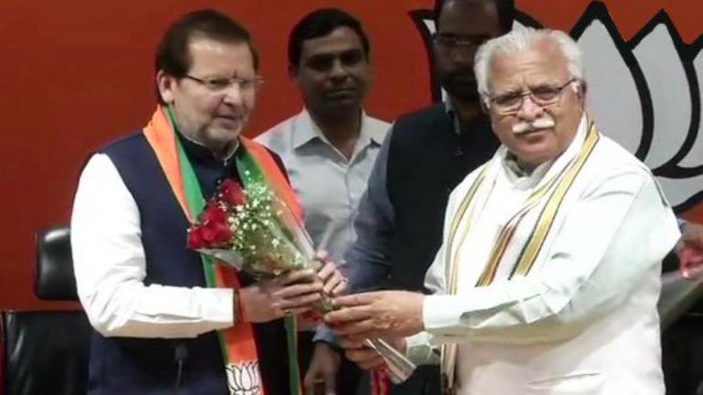 Arvind sharma joins bjp