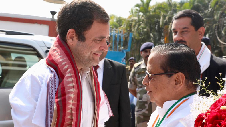 Rahul gandhi's public rally at baragarh