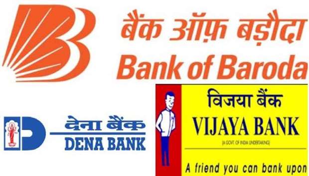 deena and vijaya bank merges with bank of baroda