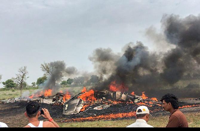 fighter jet mig 27 aircraft crashed near jodhpur