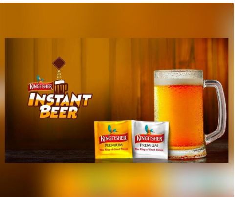 kingfisher introduces instant beer mix