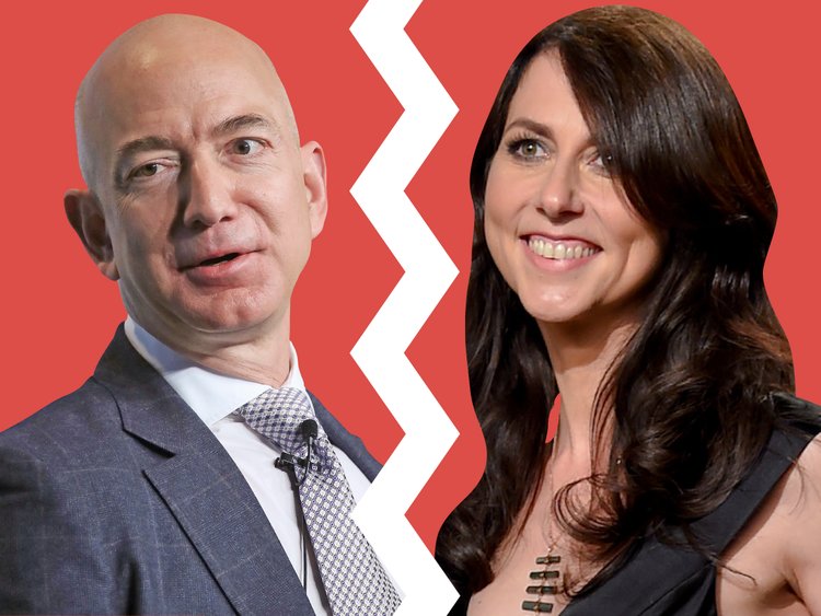 divorced between amazon founder and his wife