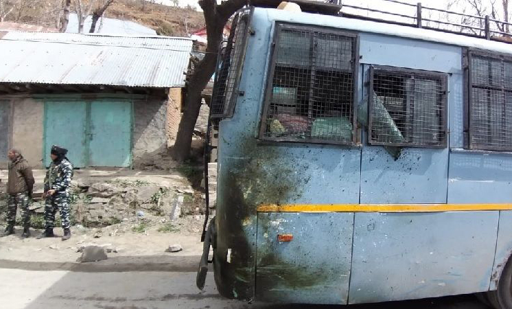 banihal crpf bus attack issue