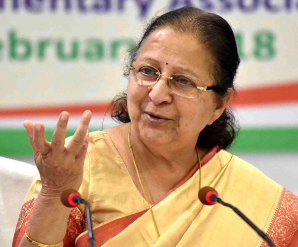 Sumitra Mahajan says she won’t contest Lok Sabha polls