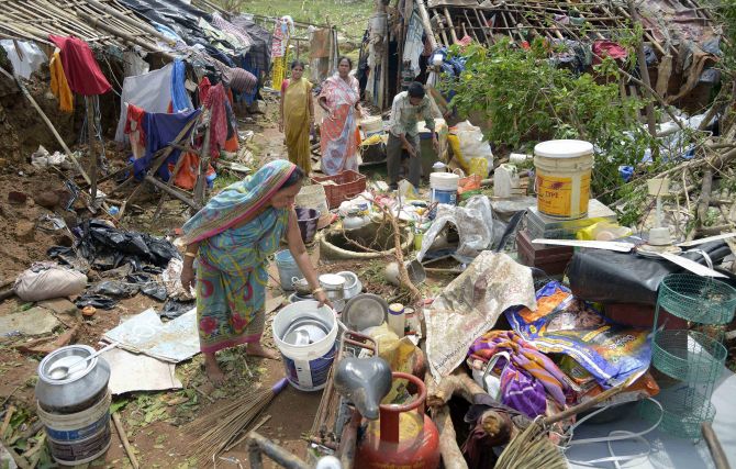 Aftermath of Cyclone Fani