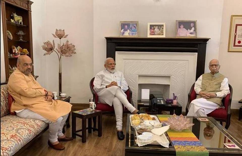 Modi shah met Advani and joshi