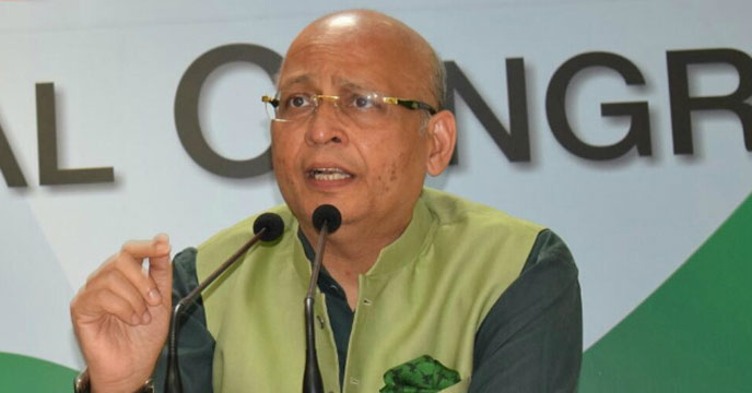 abhishek manu singhvi slams ec on evm issue