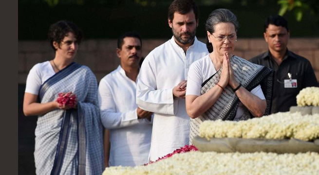 pm, gandhi family and all political leader pay tribute to rajiv gandhi on his death anniversary