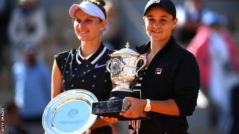 Australia's Ashleigh Barty wins her first Grand Slam