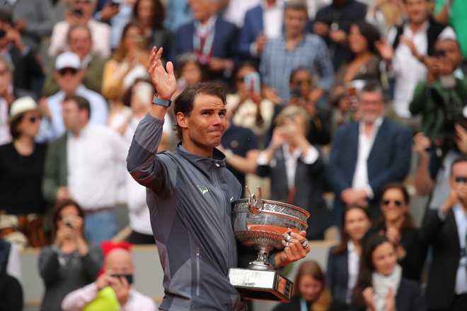 Nadal wins French open title for 12th time