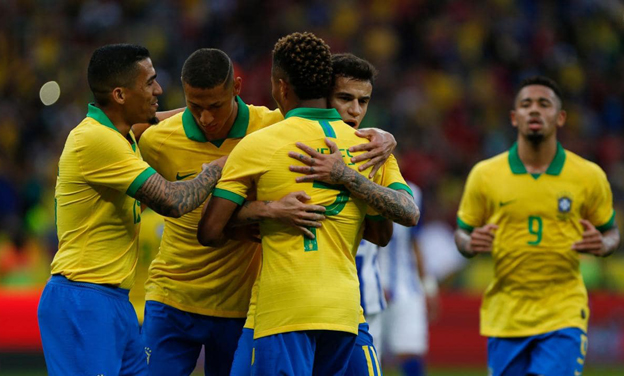 Philippe Coutinho scored two as Brazil kicked off the Copa Americ