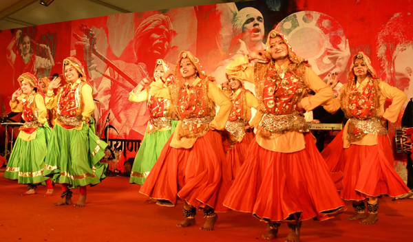 NEW DELHI, NOV 17 (UNI):- Cultural presentations presented at the cultural evening held on Haryana State Day at the 39th India International Trade Fair (IITF) 2019 at Pragati Maidan in New Delhi on Sunday. UNI PHOTO-42U