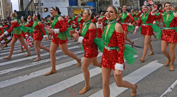 NEW YORK, Nov. 29 (Xinhua) -- Performers attend the 2019 Macy's Thanksgiving Day Parade in New York, the United States, on Nov. 28, 2019. Xinhua/UNI PHOTO-7F