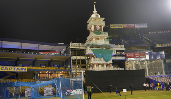 Cuttack: Preparation underway ahead of the 3rd ODI match between India and West Indies at Barabati Stadium in Cuttack, Odisha on Dec 20, 2019. (Photo: Surjeet Yadav/IANS)