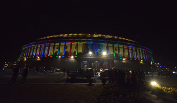 New Delhi: A view of Parliament house during the discussion on Citizenship (Amendment) Bill 2019 that was tabled in the Rajya Sabha during the Winter Session of Parliament, in New Delhi on Dec 11, 2019. Voting on the bill is now underway in the Rajya Sabha. (Photo: IANS)