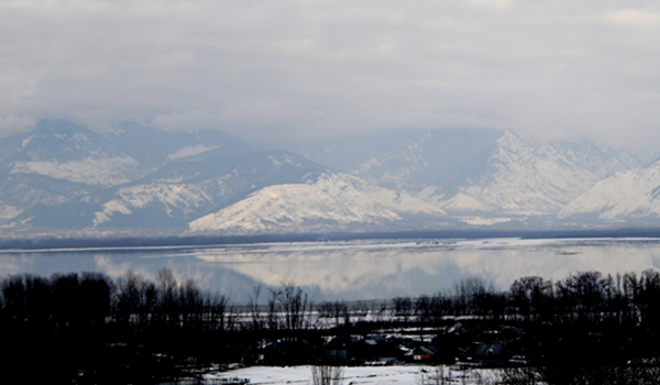 Bandipora: A view of Wular Lake in Jammu and Kashmir's Bandipora district on Jan 18, 2020. (Photo: IANS)