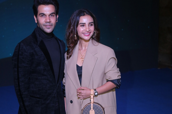 Mumbai: Actor Rajkummar Rao and his actress girlfriend Patralekha at a blue carpet event hosted by Amazon Prime Video to welcome Amazon CEO Jeff Bezos, in Mumbai on Jan 16, 2020. (Photo: IANS)