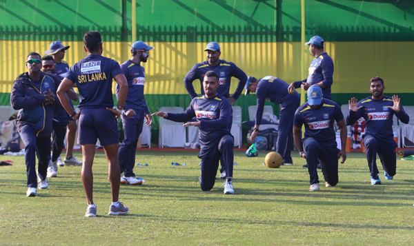 Guwahati: Sri Lankan players during a practice session ahead of the T20I match between India and Sri Lanka, at Barsapara Cricket Stadium in Guwahati on Jan 4, 2020. (Photo: Surjeet Yadav/IANS)
