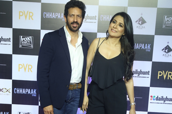 Mumbai: Filmmaker Kabir Khan and his wife Mini Mathur at the screening of the film "Chhapaak" in Mumbai on Jan 8, 2020. (Photo: IANS)