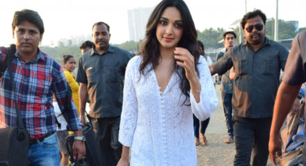 Mumbai: Actress Kiara Advani seen at Versova Jetty, in Mumbai on Jan 27, 2020. (Photo: IANS)