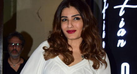 Mumbai: Actress Raveena Tandon spotted at Bandra in Mumbai on Feb 23, 2020. (Photo: IANS)