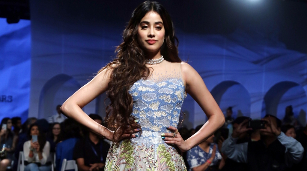 New Delhi: Showstopper Janhvi Kapoor showcases the creation of fashion designers Masaba Gupta and Kunal Rawal on Day 1 of the Lakme Fashion Week Summer/Resort 2020, in Mumbai on Feb 11, 2020. (Photo: IANS)