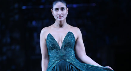 Mumbai: Actress, Lakme Brand Ambassador and showstopper Kareena Kapoor Khan walks the ramp showcasing an outfit by fashion designer Amit Aggarwal at the Lakme Fashion Week Summer/Resort 2020 grand finale, in Mumbai on Feb 16, 2020. (Photo: IANS)