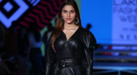 Mumbai: Actress Sai Manjrekar walks the ramp on Day 2 of the Lakme Fashion Week Summer/Resort 2020, in Mumbai on Feb 12, 2020. (Photo: IANS)