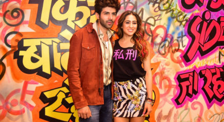 Mumbai: Actors Kartik Aaryan and Sara Ali Khan during the promotions of upcoming film "Love Aaj Kal 2" , in Mumbai on Feb 9, 2020. (Photo: IANS)