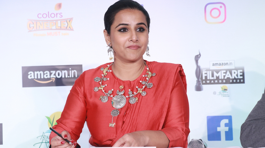 Mumbai: Actress Vidya Balan at 65th Amazon Filmfare Awards 2020 press conference, in Mumbai on Feb 1, 2020. (Photo: IANS)