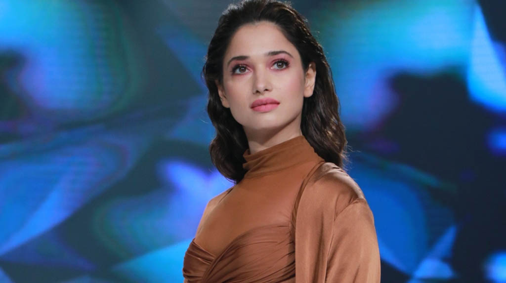 Mumbai: Actress Tamannaah Bhatia walks the ramp on Day 2 of the Bombay Times Fashion Week 2020, in Mumbai on March 14, 2020. (Photo: IANS)