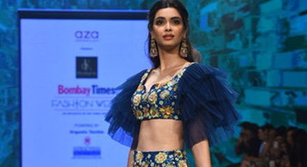 Mumbai: Actress Diana Penty walks the ramp for fashion label Aza on Day 3 of the Bombay Times Fashion Week, in Mumbai on March 15, 2020. (Photo: IANS)