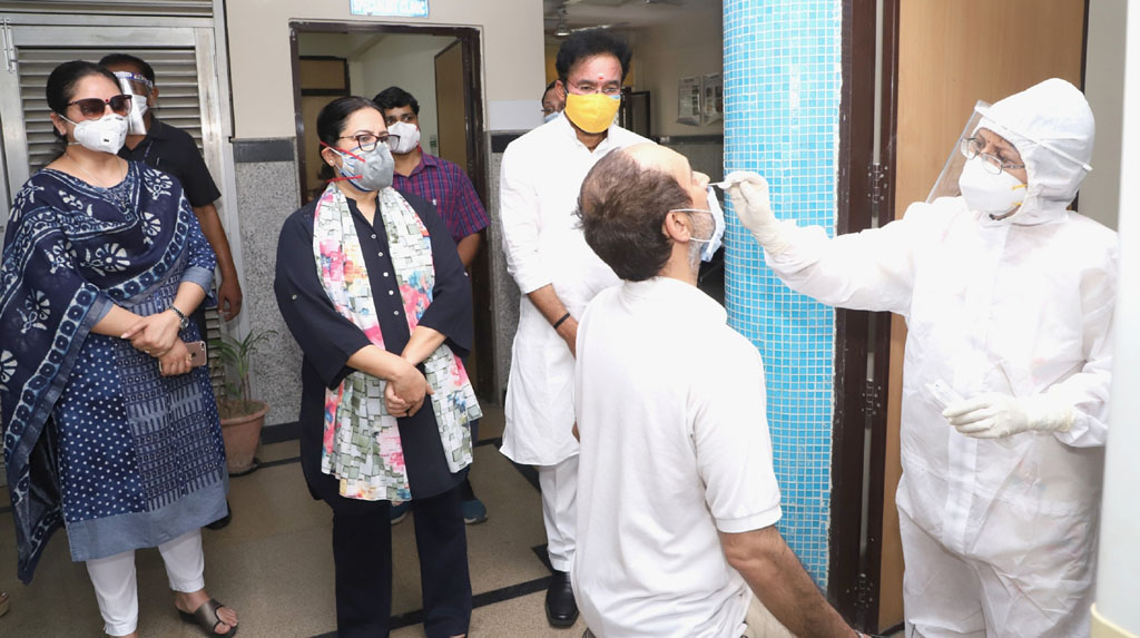 New Delhi: Union MoS Home Affairs G. Kishan Reddy during his inspection visit to a COVID-19 Testing Centre, in New Delhi on June 18, 2020. (Photo: IANS/PIB)