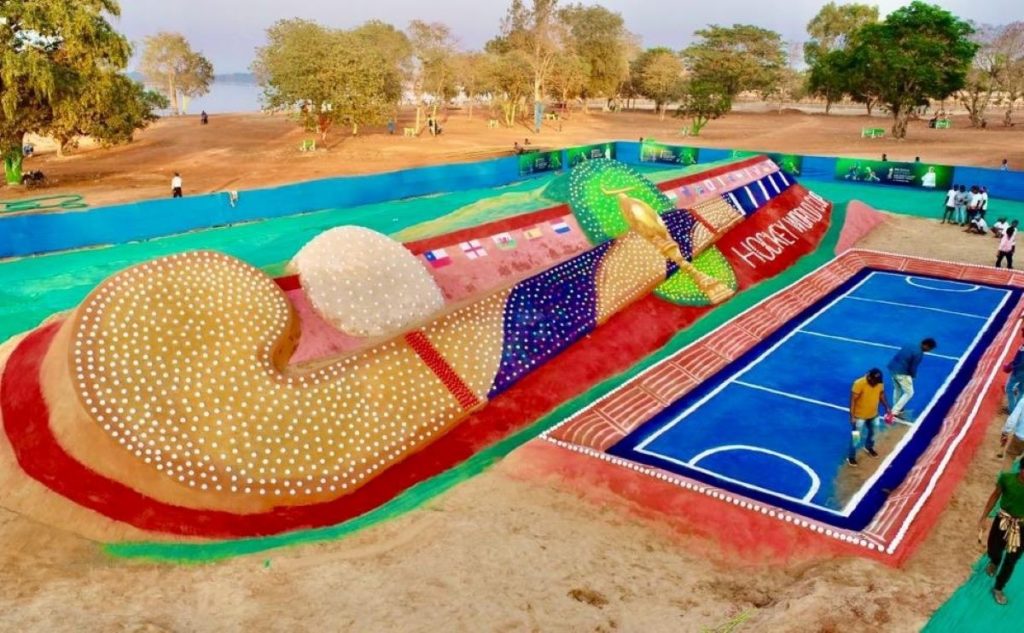 Hockey Sand Art