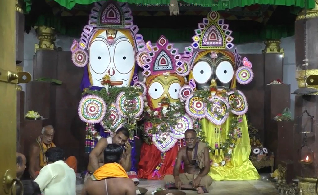 ଶ୍ରୀବଳଦେବ ଜିଉଙ୍କ ପ୍ରଳମ୍ଭାସୁର ସଂହାର ବେଶ ପାଇଁ ପୁରୀ ଶ୍ରୀମନ୍ଦିରରୁ ଆସିଲା ପାଟବସ୍ତ୍ର Baladevjiu