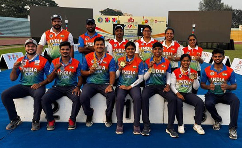 ଏସୀୟ ତୀରନ୍ଦାଜୀ ଚାମ୍ପିଅନସିପରେ ସର୍ବଶ୍ରେଷ୍ଠ ପ୍ରଦର୍ଶନ ପାଇଁ ଭାରତୀୟ ଦଳକୁ ପ୍ରଧାନମନ୍ତ୍ରୀଙ୍କ ଅଭିନନ୍ଦନ ଏସୀୟ ତୀରନ୍ଦାଜୀ ଚାମ୍ପିଅନସିପ