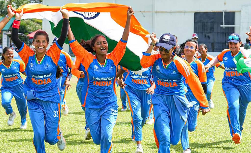 ଦୃଷ୍ଟିହୀନ ମହିଳା କ୍ରିକେଟ୍ ଦଳକୁ ଅଭିନନ୍ଦନ ଜଣାଇଲେ ନୀତା ଅମ୍ବାନୀ ଦୃଷ୍ଟିହୀନ ମହିଳା କ୍ରିକେଟ୍ ଦଳକୁ ଅଭିନନ୍ଦନ ଜଣାଇଲେ ନୀତା ଅମ୍ବାନୀ