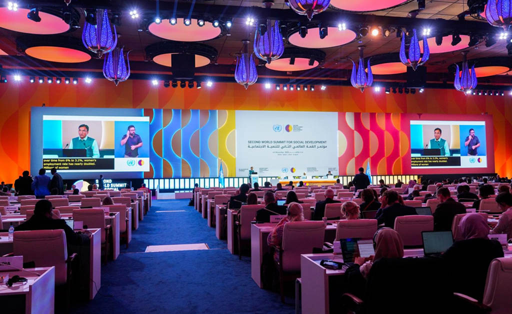 ଦୋହାଠାରେ ଦ୍ୱିତୀୟ ବିଶ୍ୱ ସାମାଜିକ ବିକାଶ ଶିଖର ସମ୍ମିଳନୀ ଦୋହାଠାରେ ଦ୍ୱିତୀୟ ବିଶ୍ୱ ସାମାଜିକ ବିକାଶ ଶିଖର ସମ୍ମିଳନୀ