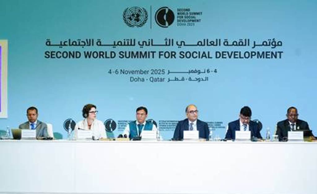 ଦୋହାରେ ଭାରତର ପ୍ରଗତି ଉପରେ ଆଲୋକପାତ କଲେ ଡକ୍ଟର ମନସୁଖ ମାଣ୍ଡଭିୟ ଦୋହା