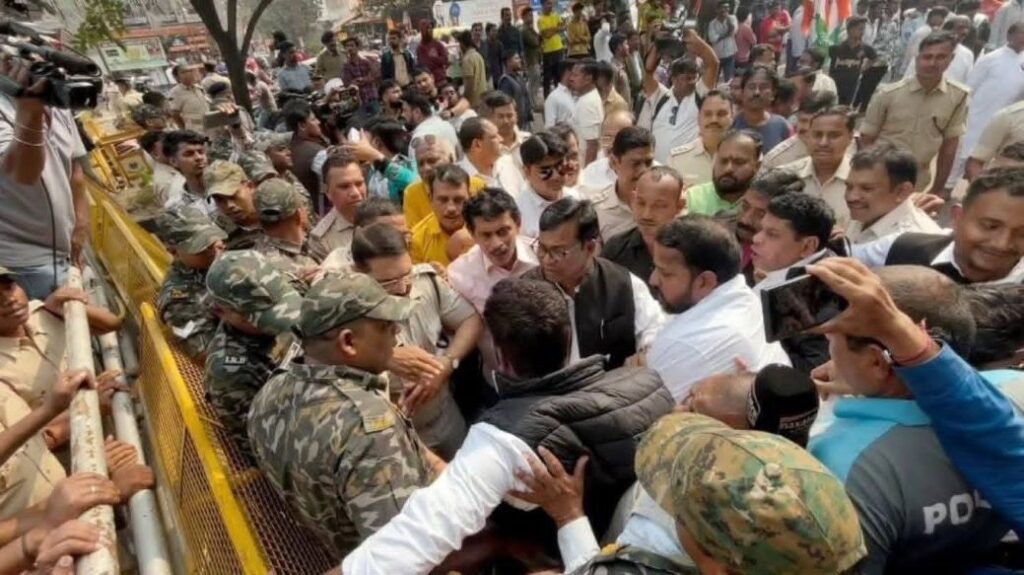 ବିଜେପି ରାଜ୍ୟ କାର୍ଯ୍ୟାଳୟକୁ ରାଜ୍ୟ କଂଗ୍ରେସର କର୍ମିମାନେ କାହିଁକି କଲେ ଘେରାଉ, ଜାଣନ୍ତୁ କାରଣ ବିଜେପି ରାଜ୍ୟ କାର୍ଯ୍ୟାଳୟ