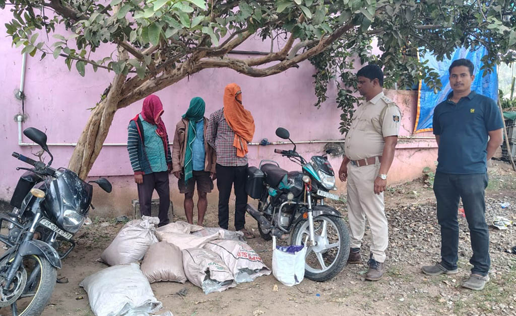 ଚିଲିକାରେ ଅବକାରୀ ବିଭାଗର ଚଢାଉ: ୫୧୭ ଲିଟର ମହୁଲି ଜବତ, ୩ ଗିରଫ ଚିଲିକାରେ ଅବକାରୀ ବିଭାଗର ଚଢାଉ: ୫୧୭ ଲିଟର ମହୁଲି ଜବତ, ୩ ଗିରଫ