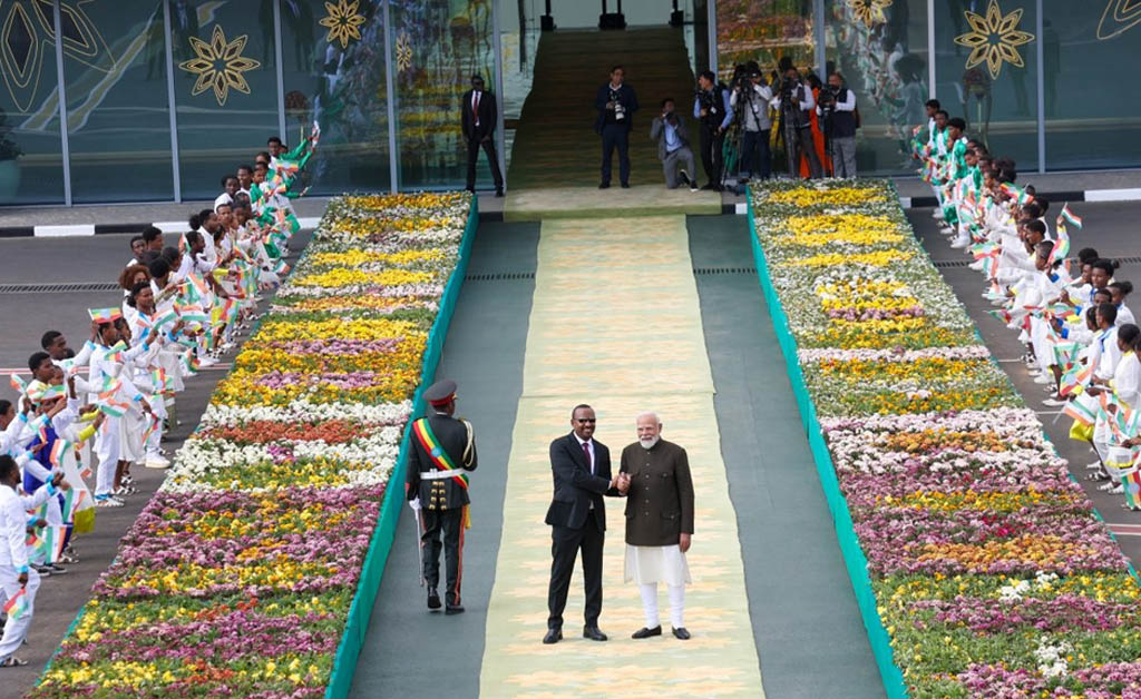 ଇଥିଓପିଆରେ ପ୍ରଧାନମନ୍ତ୍ରୀ ମୋଦୀଙ୍କୁ ସ୍ୱତନ୍ତ୍ର ସ୍ୱାଗତ ଇଥିଓପିଆରେ ପ୍ରଧାନମନ୍ତ୍ରୀ ମୋଦୀଙ୍କୁ ସ୍ୱତନ୍ତ୍ର ସ୍ୱାଗତ