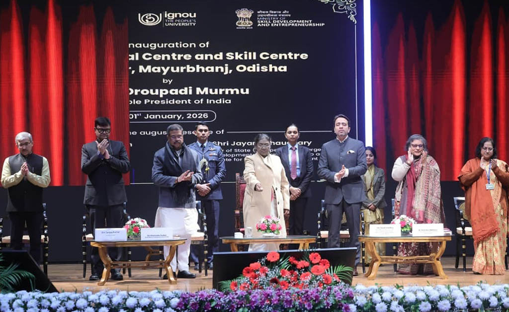 ରାଷ୍ଟ୍ରପତିଙ୍କ ଦ୍ୱାରା ରାଇରଙ୍ଗପୁର ଠାରେ ଇଗ୍ନୋର ଆଞ୍ଚଳିକ କେନ୍ଦ୍ର ଓ ଦକ୍ଷତା କେନ୍ଦ୍ର ଲୋକାର୍ପିତ ରାଷ୍ଟ୍ରପତିଙ୍କ ଦ୍ୱାରା ରାଇରଙ୍ଗପୁର ଠାରେ ଇଗ୍ନୋର ଆଞ୍ଚଳିକ କେନ୍ଦ୍ର ଓ ଦକ୍ଷତା କେନ୍ଦ୍ର ଲୋକାର୍ପିତ