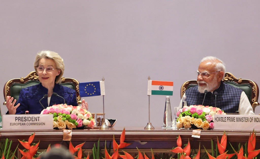 ଭାରତ-ୟୁରୋପ ମୁକ୍ତ ବାଣିଜ୍ୟ ରାଜିନାମାକୁ ସ୍ୱାଗତ କଲେ ବିଶ୍ୱ ଗଣମାଧ୍ୟମ ଏବଂ ନେତୃବର୍ଗ ଭାରତ-ୟୁରୋପ