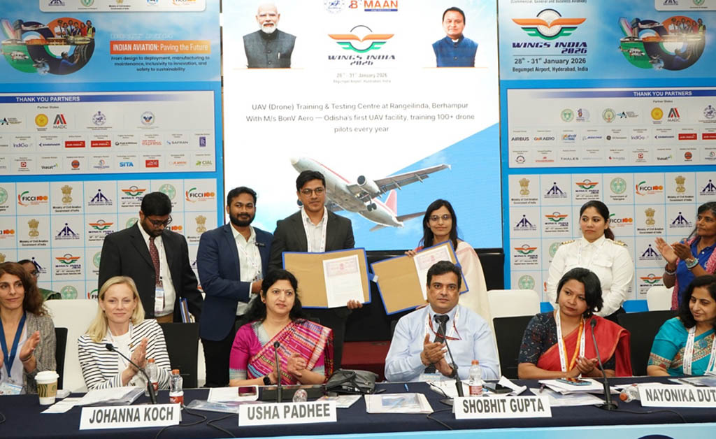 ଏସିଆର ସବୁଠାରୁ ବଡ଼ ବେସାମରିକ ବିମାନ ଚଳାଚଳ କାର୍ଯ୍ୟକ୍ରମରେ ଓଡ଼ିଶା ସରକାର Odisha Showcases Future-Ready Aviation Vision at Wings India 2026
