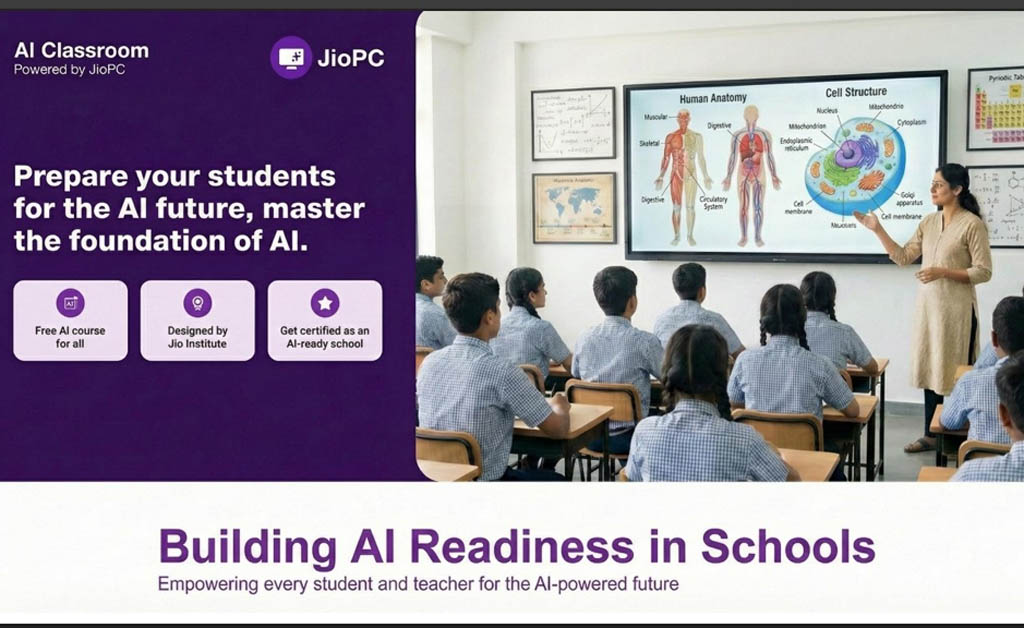 ଓଡ଼ିଶାର ହଜାର ହଜାର ଶିକ୍ଷକ ଏବଂ ଛାତ୍ରଛାତ୍ରୀଙ୍କୁ ଏଆଇ-ପ୍ରସ୍ତୁତ କରିବା ପାଇଁ ରିଲାଏନ୍ସ ଜିଓର ପ୍ରୟାସ ଓଡ଼ିଶାର ହଜାର ହଜାର ଶିକ୍ଷକ ଏବଂ ଛାତ୍ରଛାତ୍ରୀଙ୍କୁ ଏଆଇ-ପ୍ରସ୍ତୁତ କରିବା ପାଇଁ ରିଲାଏନ୍ସ ଜିଓର ପ୍ରୟାସ