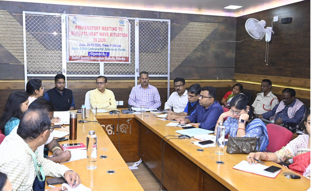 ରୌଦ୍ରତାପ ମୁକାବିଲା ଜନିତ ପ୍ରସ୍ତୁତି ବୈଠକ: ଖୋର୍ଦ୍ଧା ଅତିରିକ୍ତ ଜିଲ୍ଲାପାଳ ଦେଲେ ଏହି ନିର୍ଦ୍ଦେଶ ରୌଦ୍ରତାପ ମୁକାବିଲା ଜନିତ ପ୍ରସ୍ତୁତି ବୈଠକ: ଖୋର୍ଦ୍ଧା ଅତିରିକ୍ତ ଜିଲ୍ଲାପାଳ ଦେଲେ ଏହି ନିର୍ଦ୍ଦେଶ