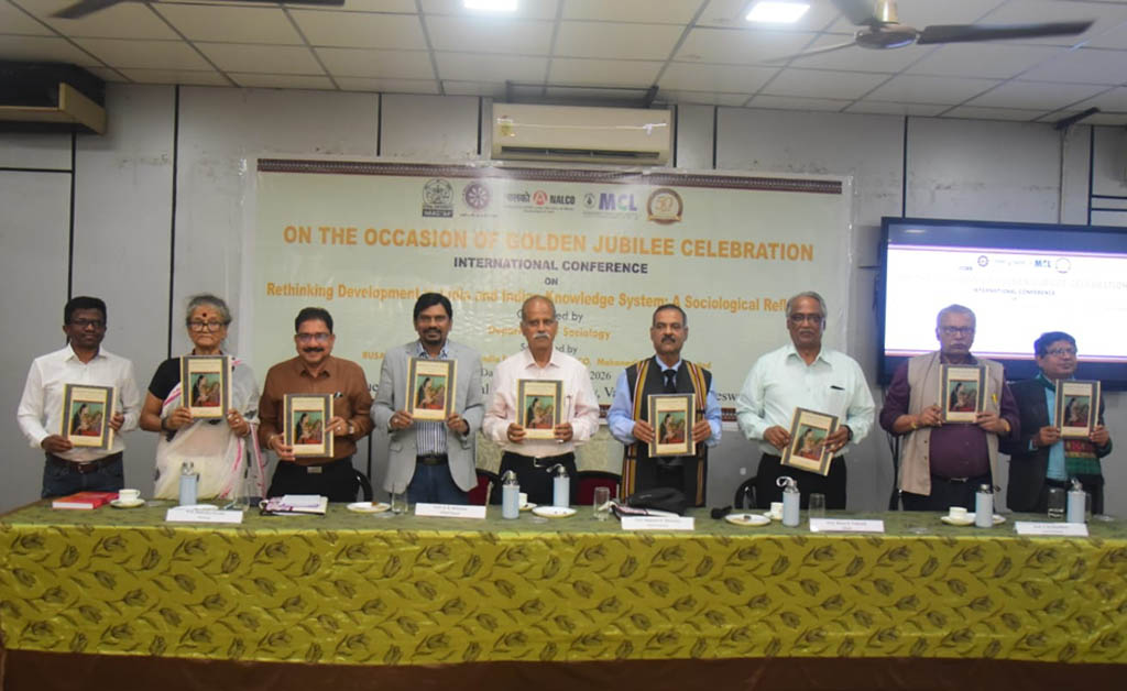 ‘‘ବିକାଶ ଓ ଭାରତୀୟ ଜ୍ଞାନପ୍ରଣାଳୀ ଉପରେ ପୁନର୍ବିଚାର: ଏକ ସମାଜ ଶାସ୍ତ୍ରୀୟ ପ୍ରତିଫଳନ’’ ଶୀର୍ଷକ ଅର୍ନ୍ତଜାତୀୟ ସମ୍ମିଳନୀ ଉତ୍କଳ ବିଶ୍ୱବିଦ୍ୟାଳୟର ସମାଜ ବିଜ୍ଞାନ ବିଭାଗ ସ୍ୱର୍ଣ୍ଣ ଜୟନ୍ତୀ ସମାରୋହ