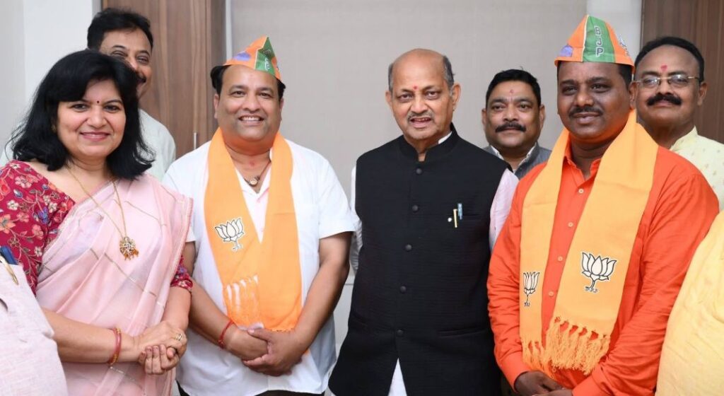 ବିଜେପିରେ ସାମିଲ ହେଲେ ବିଜେଡି ନେତା ରୁଦ୍ର ସାମନ୍ତରାୟ ଏବଂ ମିଲନ ପାଇକରାୟ ବିଜେପିରେ ସାମିଲ ହେଲେ