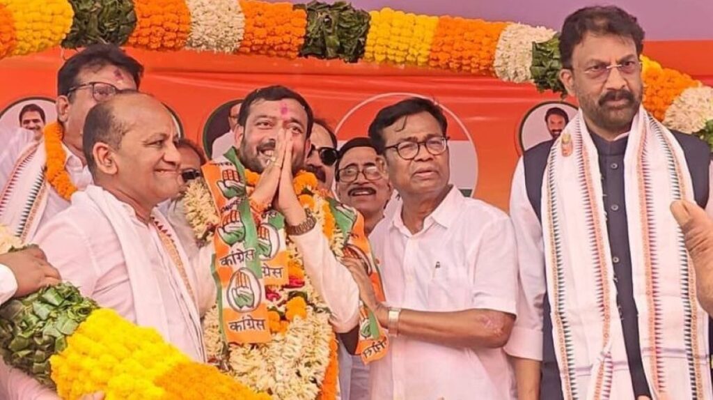 କଂଗ୍ରେସରେ ମିଶିଲେ ପିପିଲିର ପୂର୍ବତନ ବିଧାୟକ ଯୁଧିଷ୍ଠିର ସାମନ୍ତରାୟଙ୍କ ପୁତ୍ର ପ୍ରିୟବ୍ରତ କଂଗ୍ରେସରେ ମିଶିଲେ